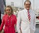  Roger Moore et sa quatrième femme Cristina Tholstrup,  à Monte Carlo  en juin 2012. 