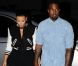 Kim Kardashian et Kanye West, deux amoureux main dans la main à New York. Le 12 septembre 2012.
