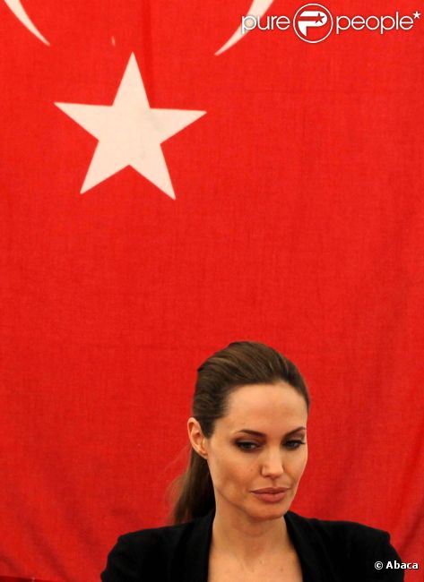 Angelina Jolie, le vendredi 14 septembre, à Ankara (Turquie), pour discuter de la situation en Syrie, et de l'accueil des populations réfugiées.
