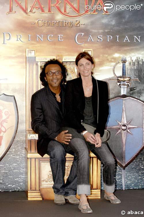 Manu et Laurence Katché à l'avant-première des Chroniques de Narnia : Le Prince Caspian, le 20/06/08