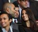 Tony Parker et sa belle compagne Axelle lors du match de Ligue des champions entre le PSG et le Dynamo Kiev (4-1) le 18 septembre 2012 au Parc des Princes à Paris