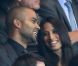 Tony Parker et sa belle compagne Axelle lors du match de Ligue des champions entre le PSG et le Dynamo Kiev (4-1) le 18 septembre 2012 au Parc des Princes à Paris