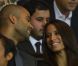 Tony Parker et sa belle compagne Axelle lors du match de Ligue des champions entre le PSG et le Dynamo Kiev (4-1) le 18 septembre 2012 au Parc des Princes à Paris