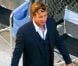 Simon Baker sur le tournage de Mentalist, à Los Angeles, le 18 septembre 2012