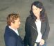 Simon Baker et sa partenaire Robin Tunney à Los Angeles, le 18 septembre 2012