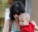 L'actrice Selma Blair et son bébé, Arthur, à Los Angeles - septembre 2012.