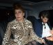 Lady Gaga dans sa voiture, à Paris, le 21 septembre 2012.