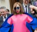 Lady Gaga à la sortie du Park Hyatt, place Vendôme, à Paris, le 22 septembre 2012.