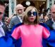 Lady Gaga à la sortie du Park Hyatt, place Vendôme, à Paris, le 22 septembre 2012.