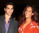 Amel Bent et son danseur Christophe lors du 27e Gala de l'aide à l'enfant refugié à Paris le 24 Septembre 2012