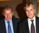 Patrick Poivre d'Arvor et Bernard de la Villardière lors du 27e Gala de l'aide à l'enfant refugié à Paris le 24 Septembre 2012