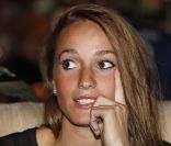 Kosovare Asllani, que l'on compare a son compatriote Zlatan Ibrahimovic, après sa signature au club feminin du Paris Saint-Germain le 24 septembre 2012 à paris