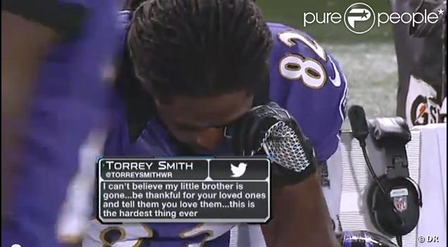 Le wide receiver Torrey Smith, héros de la victoire (31-30) des Ravens de Baltimore en NFL dimanche 23 septembre contre les New England Patriots, est revenu lors de la conférence de presse d'après-match sur la mort tragique de son frère Tevin, 19 ans, quelques heures avant.