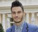Le sympathique Baptiste Giabiconi à la conférence de presse du lancement de son album Oxygen, à l'hôtel Bristol à Paris, le 24 septembre 2012