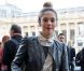 Alysson Paradis arrive au Grand Palais pour le défilé Vanessa Bruno printemps-été 2013. Paris, le 28 septembre 2012.