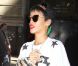 Rihanna, habillée d'un T-shirt Michael Agwunobi, d'un pantalon Bape et de chaussures Timberlake se balade dans les rues de New York. Le 1 Octobre 2012.