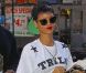 Rihanna, stylée et de retour à son hôtel le Gansevoort. New York, le 1er octobre 2012.