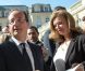 Valérie Trierweiler et François Hollande à l'Elysée pour les Journées du patrimoine, le 16 septembre 2012.