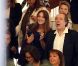 Carla Bruni-Sarkozy et Léa Seydoux au mariage de son amie Farida Khelfa et Henri Seydoux, à la mairie du 17arrondissement de Paris, le 1er septembre 2012.