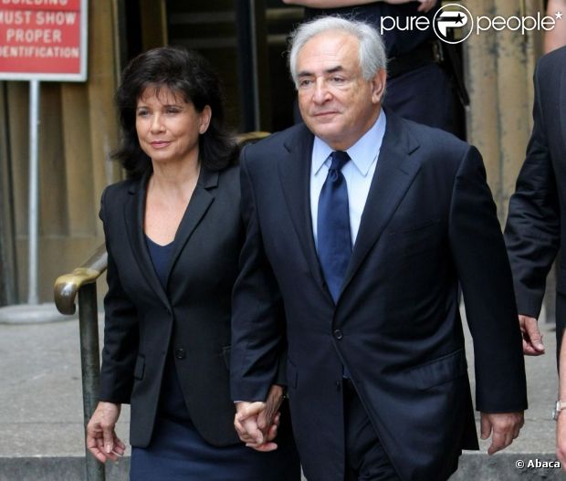 Dominique Strauss-Kahn et Anne Sinclair, le 6 juin 2012 à New York.