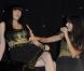 La chanteuse Nolwenn Leroy et son double de cire au Musée Grévin, à Paris, le lundi 8 octobre 2012.