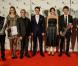 Le prince Frederik et la princesse Mary de Danemark, qui posent ici avec les lauréats, remettaient le 6 octobre 2012 les Prix du couple royal, à Sonderborg.