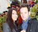 Anggun et Cyril Montana, à Paris, le samedi 13 octobre 2012 à l'occasion des vendanges.
