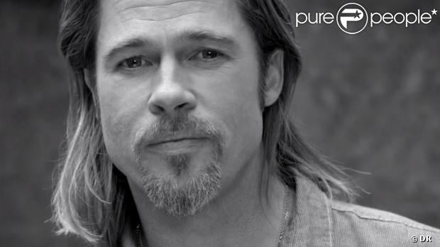 Brad Pitt pour Chanel N°5 devant la caméra de Joe Wright, octobre 2012.