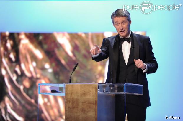 Antoine De Caunes durant la 37e cérémonie des César à Paris, le 24 février 2012. 