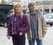 Stone et son mari Mario d'Alba aux obsèques de Frank Alamo en l'église de Saint-Germain-des-Prés à Paris, le 18 octobre 2012.
