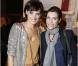 Inès de la Fressange et Daphné Roulier à la présentation de la collection  Prismick  de Roger Vivier, à Paris le 18 octobre 2012.