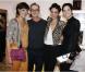 Inès de la Fresange, Bruno Frisoni, Farida Khelfa et sa fille Hanna Ben Abdesslem à la présentation de la collection  Prismick  de Roger Vivier, à Paris le 18 octobre 2012.
