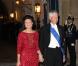 Le prince Nikolaus et la princesse Margaretha de Liechtenstein - Arrivée des invités au dîner de gala organisé au Palais Grand-Ducal, à l'occasion du mariage du prince Guillaume de Luxembourg et la comtesse Stéphanie de Lannoy à Luxembourg, le 19 octobre 2012.