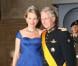 Le prince Philippe et la princesse Mathilde de Belgique - Arrivée des invités au dîner de gala organisé au Palais Grand-Ducal, à l'occasion du mariage du prince Guillaume de Luxembourg et la comtesse Stéphanie de Lannoy à Luxembourg, le 19 octobre 2012.