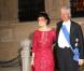Le prince Nikolaus et la princesse Margaretha de Liechtenstein - Arrivée des invités au dîner de gala organisé au Palais Grand-Ducal, à l'occasion du mariage du prince Guillaume de Luxembourg et la comtesse Stéphanie de Lannoy à Luxembourg, le 19 octobre 2012.