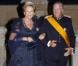 La reine Paola et le roi Albert II de Belgique - Arrivée des invités au dîner de gala organisé au Palais Grand-Ducal, à l'occasion du mariage du prince Guillaume de Luxembourg et la comtesse Stéphanie de Lannoy à Luxembourg, le 19 octobre 2012.