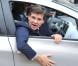 Arnaud Montebourg quitte le conseil des ministres en Renault Zoe électrique au palais de Élysée à Paris le 3 Octobre 2012.