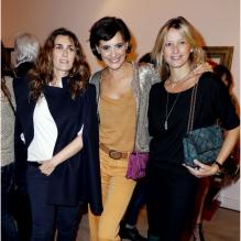 Mademoiselle Agnès, Inès de La Fressange et Sarah Lavoine à la présentation de la nouvelle collection de chaussures Roger Vivier, intitulée <em>Prismick</em>, le 18 octobre 2012 à Paris.