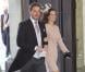 Christopher O'Neill, fiancé de la princesse Madeleine de Suède, lors du baptême de la princesse Estelle le 22 mai 2012, au côté de Sofia Hellqvist, compagne du prince Carl Philip.