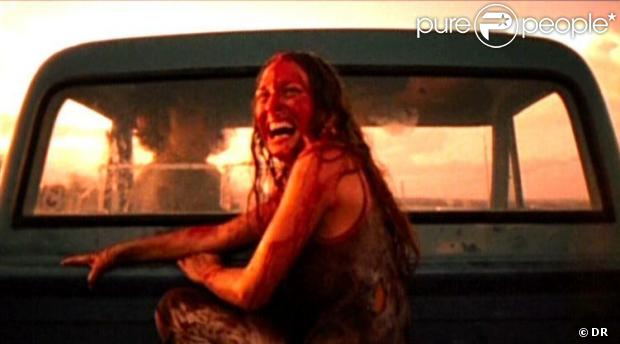 Marilyn Burns dans  Massacre à la tronçonneuse  (1974) de Tobe Hooper.