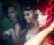 Rihanna déguisée en plante verte, Evelyn Lozada et Shaniece Hairston à la soirée Halloween de Rihanna au Manoir de Greystones à West Hollywood le 31 octobre 2012