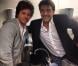 Jean et le chef Yannick Alléno dans son restaurant L'Acajou dans le 16e arrondissement de Paris