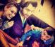 Ludivine Sagnier, Edouard Baer et Mouloud Achour - Photo du Twitter de Jean Imbert