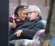Woody Allen et Tonya Pinkins sur le tournage de  Fading Gigolo  à New York, le 17 novembre 2012.