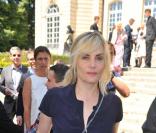 Emmanuelle Seigner au défilé Dior