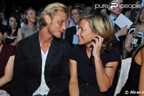 Claire Chazal et Arnaud au défilé Dior