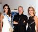 Marine Lorphelin, Miss France 2013 avec Jean-Paul Gaultier et Sylvie Tellier à la 17e édition des sapins de Noël des créateurs à l'hôtel Salomon de Rothschild à Paris le 10 decembre 2012.