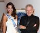 Marine Lorphelin, Miss France 2013 et Jean-Paul Gaultier à la 17e édition des sapins de Noël des créateurs à l'hôtel Salomon de Rothschild à Paris le 10 decembre 2012.