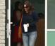 Drew Barrymore quitte son cours de Pilates à Santa Monica, le 14 décembre 2012.