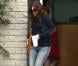 Drew Barrymore quitte son cours de Pilates à Santa Monica, le 14 décembre 2012.